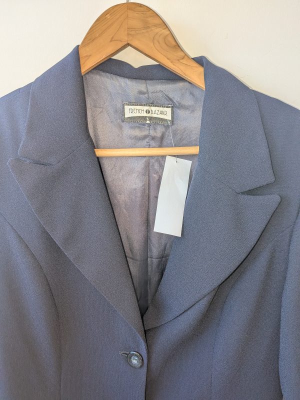 BLAZER AZUL FRENCH BAZAAR TALLE L - Imagen 3