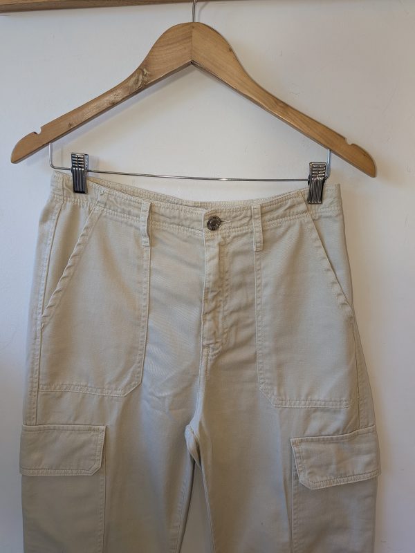 PANTALON BEIGE ZARA 36 - Imagen 2