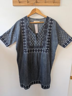 VESTIDO JEAN BRILLO RAPSODIA 40