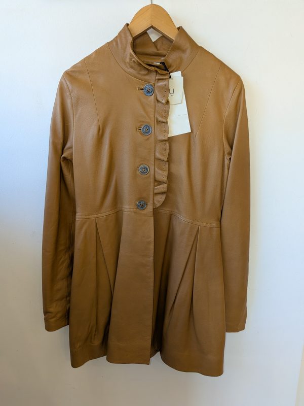 CAMPERA CUERO CAMEL UMA 42