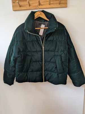 CAMPERA VERDE TERCIOPELO ZARA S